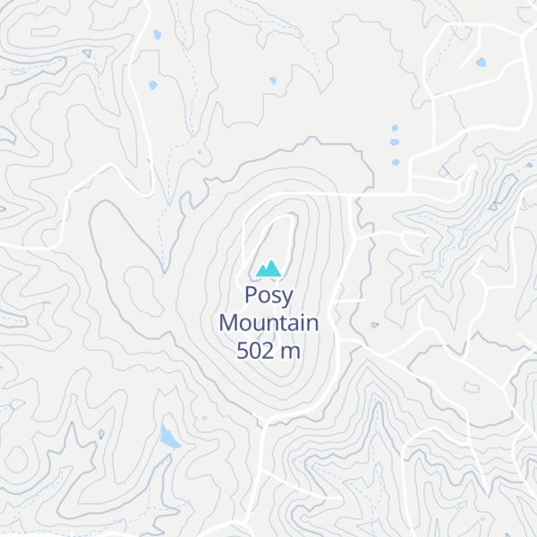 Map of Posy Mountain