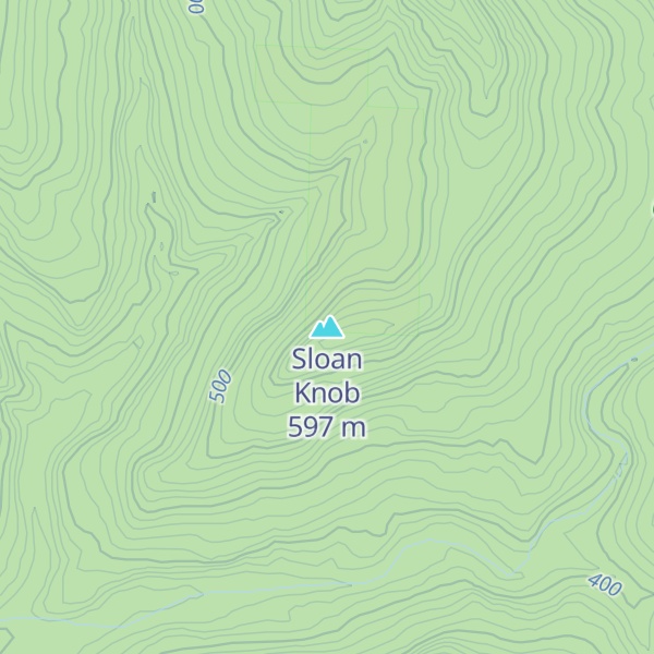 Map of Sloan Knob