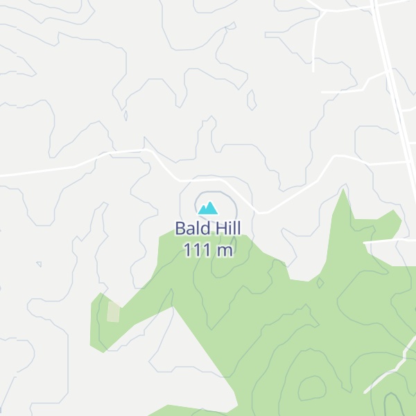 Map of Bald Hill