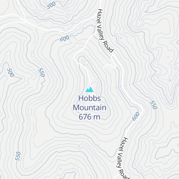 Map of Hobbs Mountain