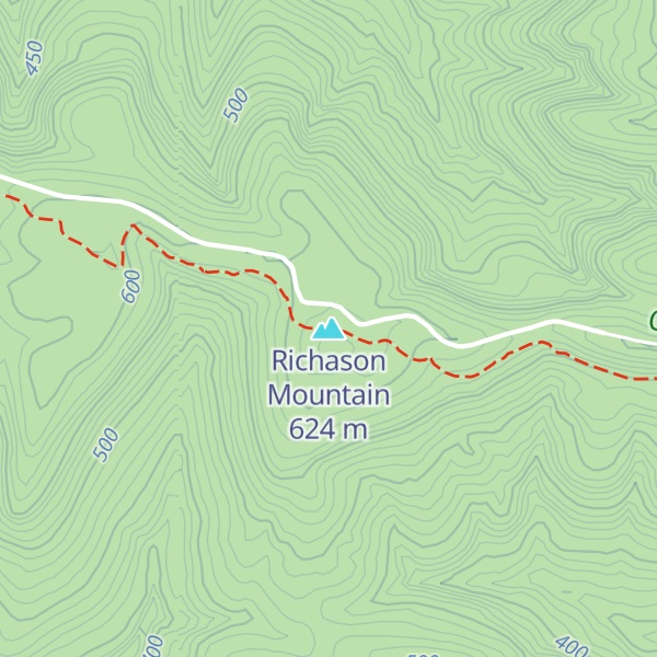 Map of Richason Mountain