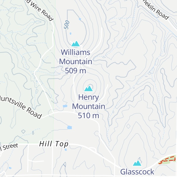 Map of Henry Mountain