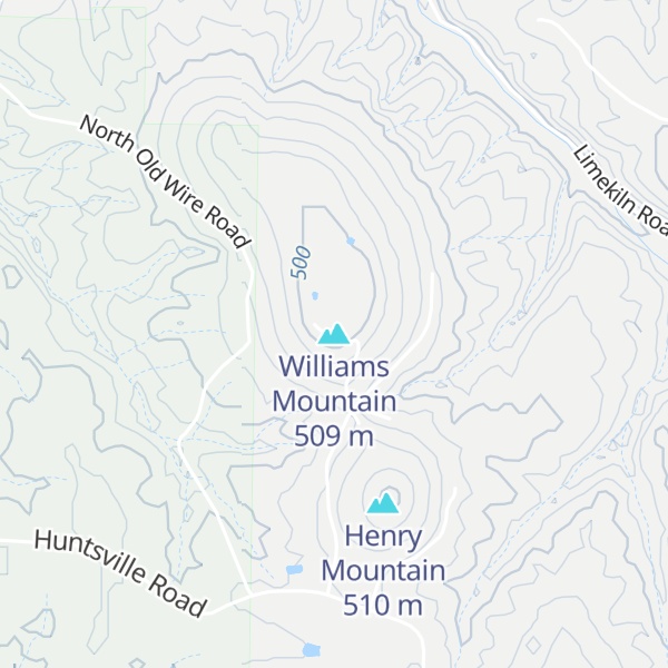Map of Williams Mountain