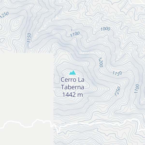 Map of Cerro La Taberna