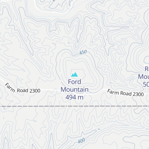 Map of Ford Mountain