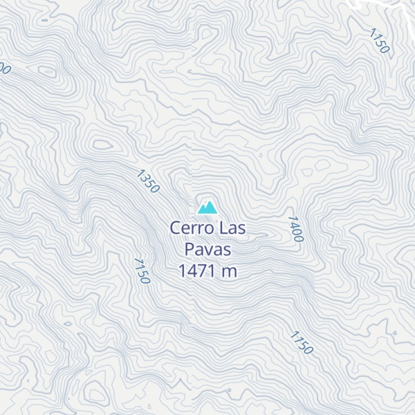 Map of Cerro Las Pavas