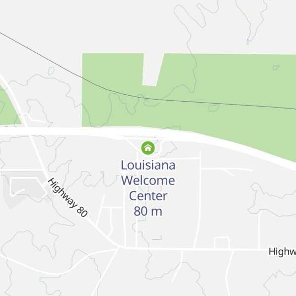 Map of Louisiana Welcome Center