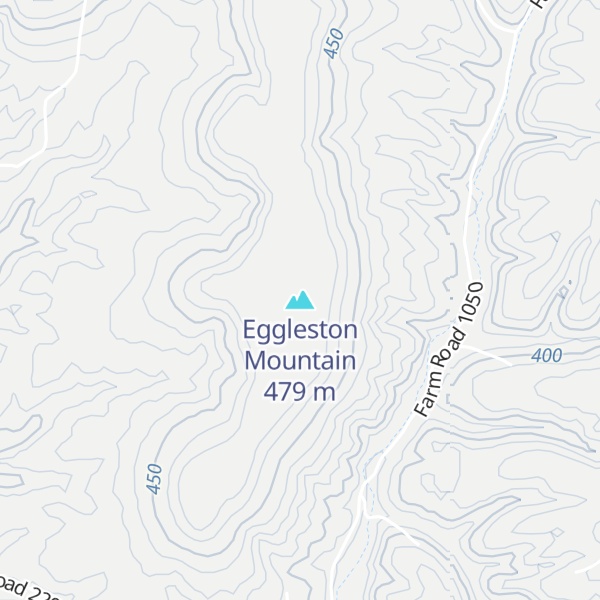 Map of Eggleston Mountain