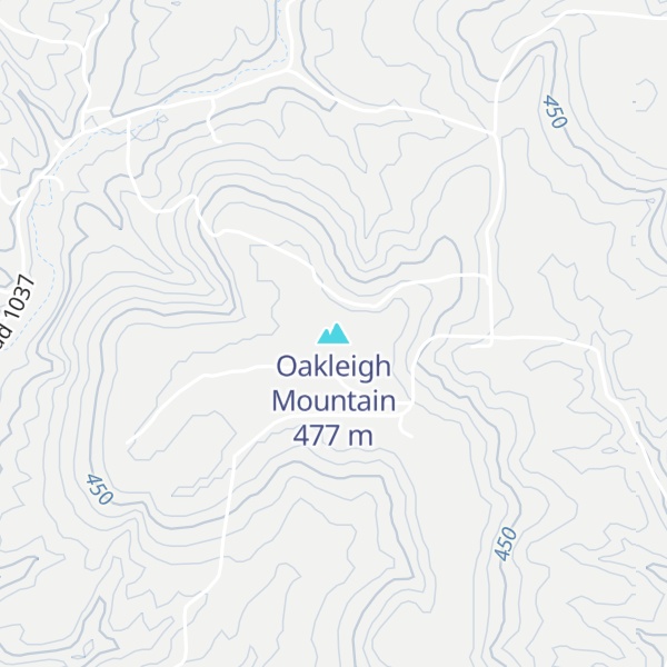 Map of Oakleigh Mountain