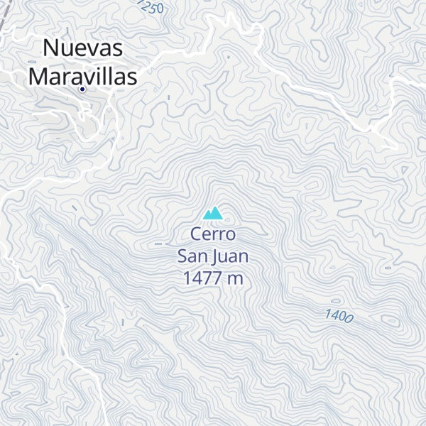 Map of Cerro San Juan