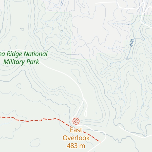 Map of Elkhorn Mountain