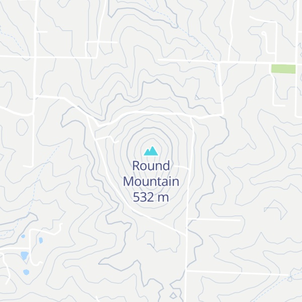 Map of Round Mountain