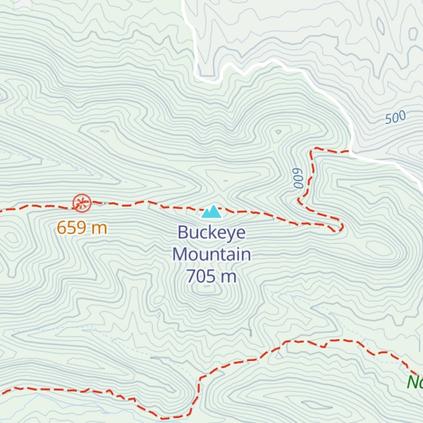Map of Buckeye Mountain