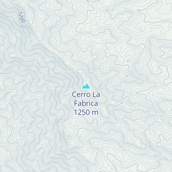Map of Cerro La Fabrica