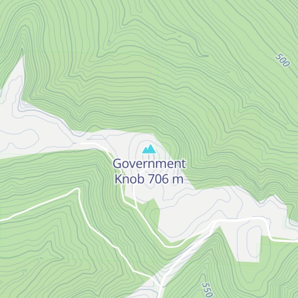 Map of Government Knob