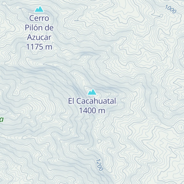 Map of El Cacahuatal