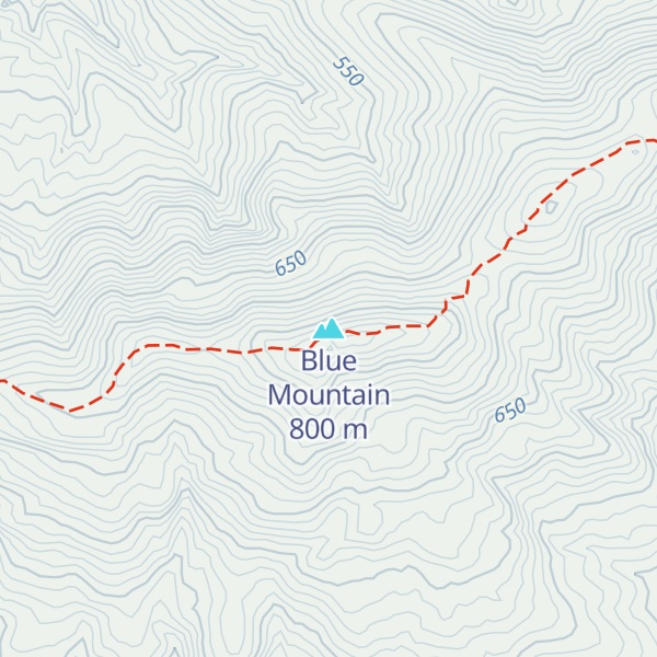 Map of Blue Mountain