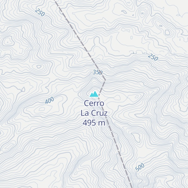 Map of Cerro La Cruz