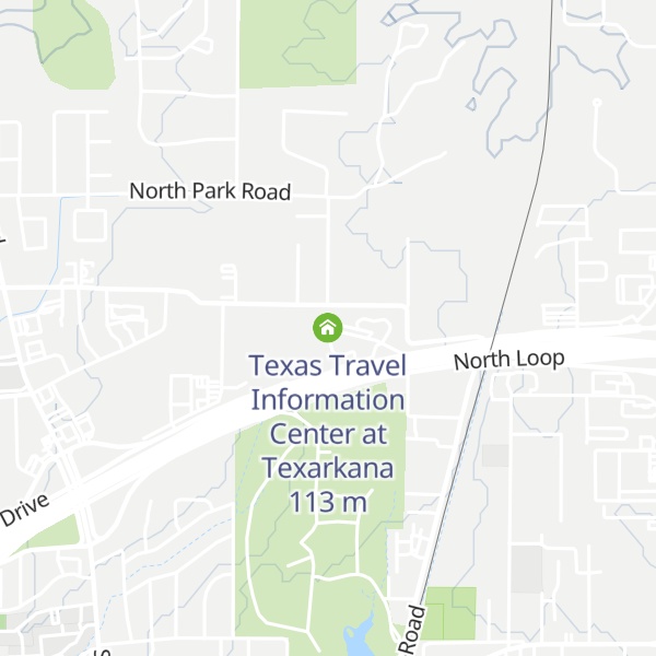 Map of Texas Travel Information Center at Texarkana