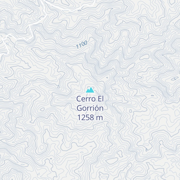 Map of Cerro El Gorrión