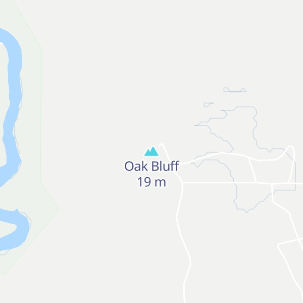 Map of Oak Bluff