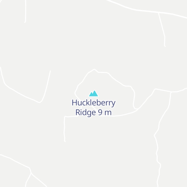Map of Huckleberry Ridge