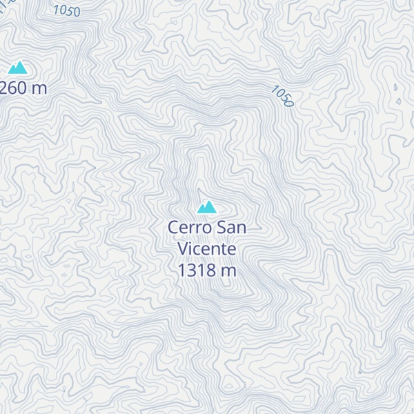 Map of Cerro San Vicente