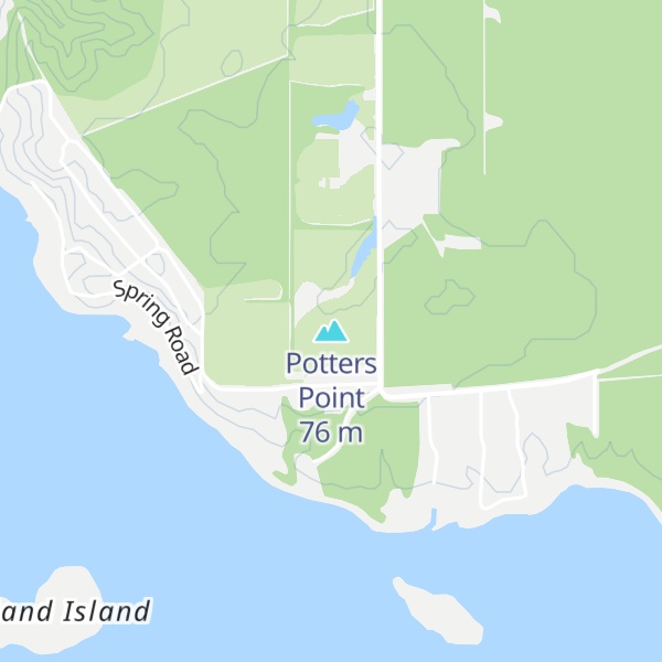 Map of Potters Point
