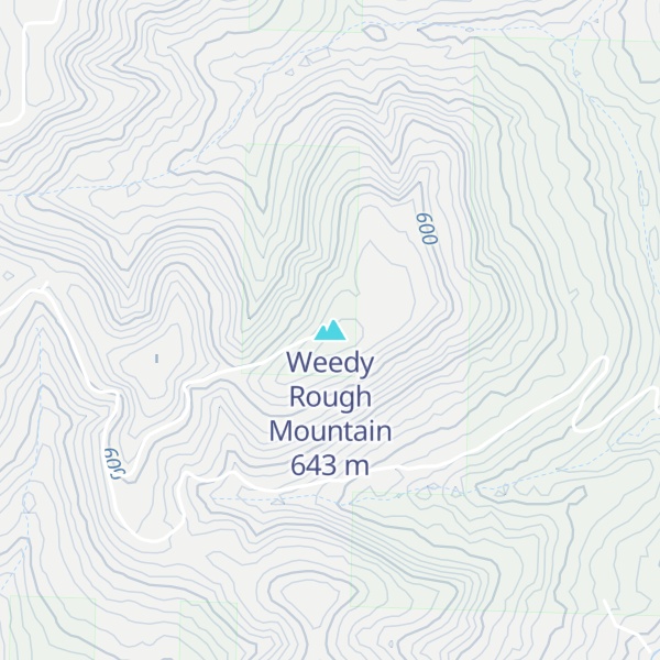 Map of Weedy Rough Mountain