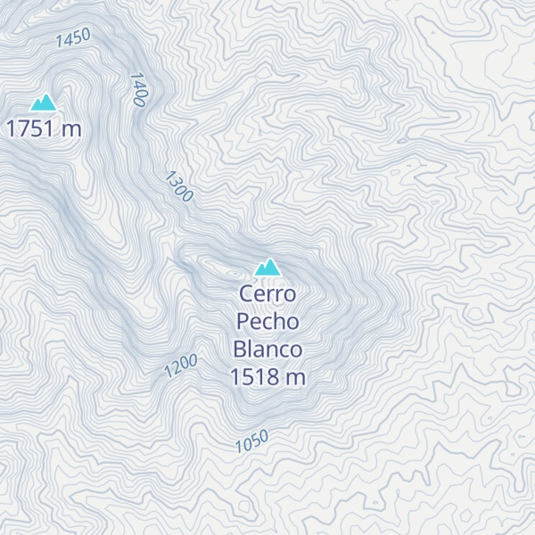 Map of Cerro Pecho Blanco