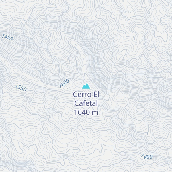 Map of Cerro El Cafetal