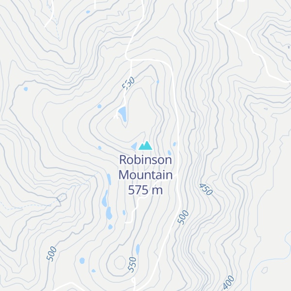 Map of Robinson Mountain