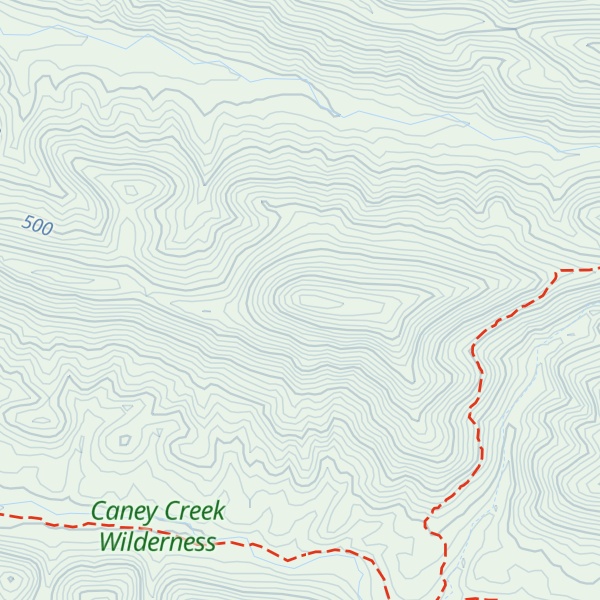 Map of East Hanna Mountain