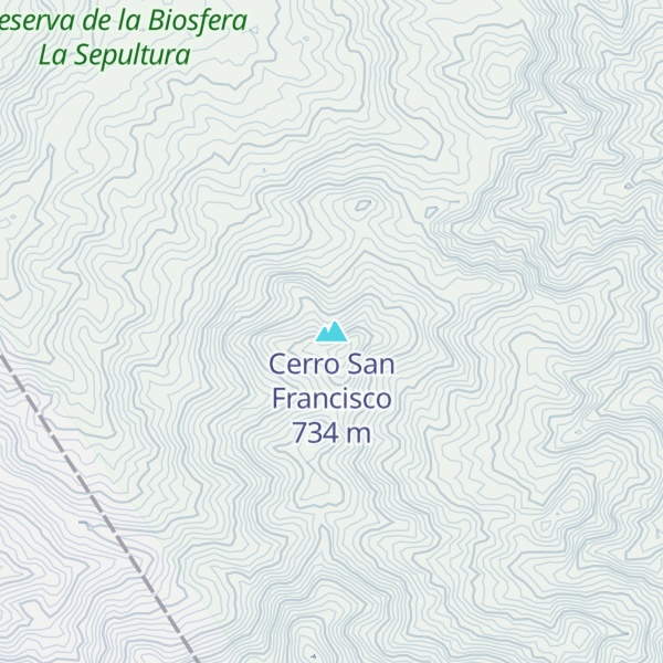 Map of Cerro San Francisco