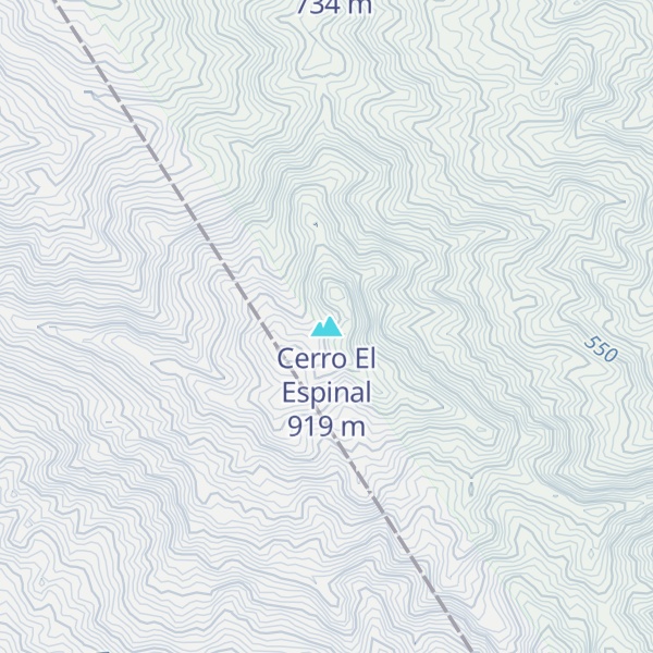 Map of Cerro El Espinal