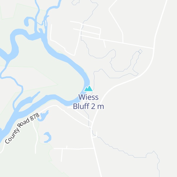 Map of Wiess Bluff