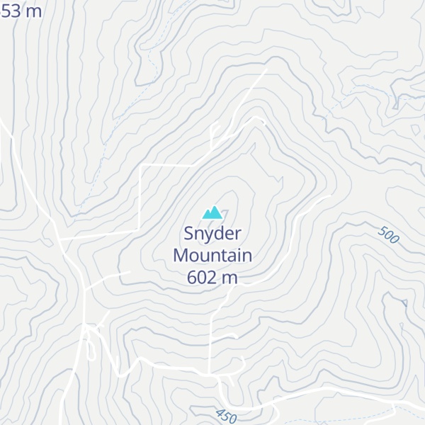 Map of Snyder Mountain