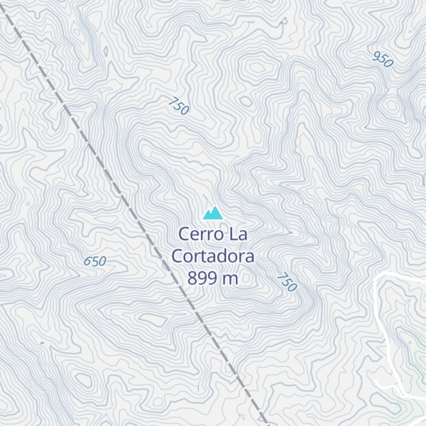 Map of Cerro La Cortadora