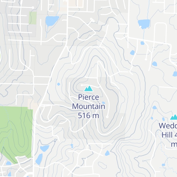 Map of Pierce Mountain
