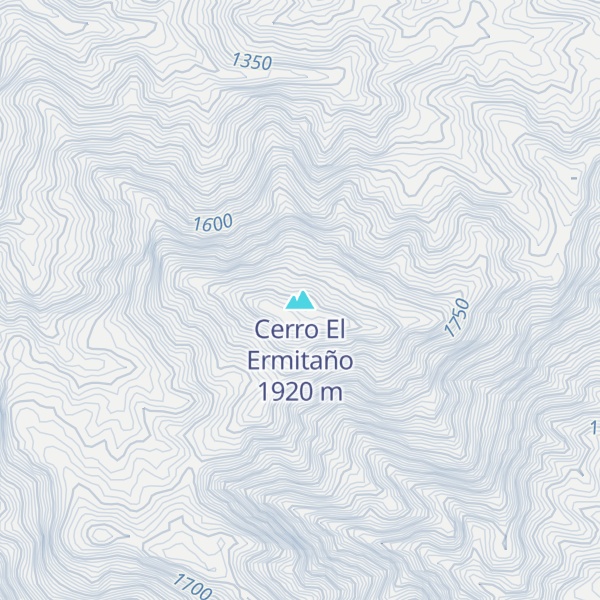 Map of Cerro El Ermitaño
