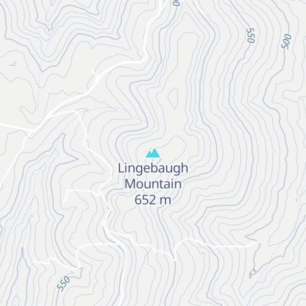 Map of Lingebaugh Mountain
