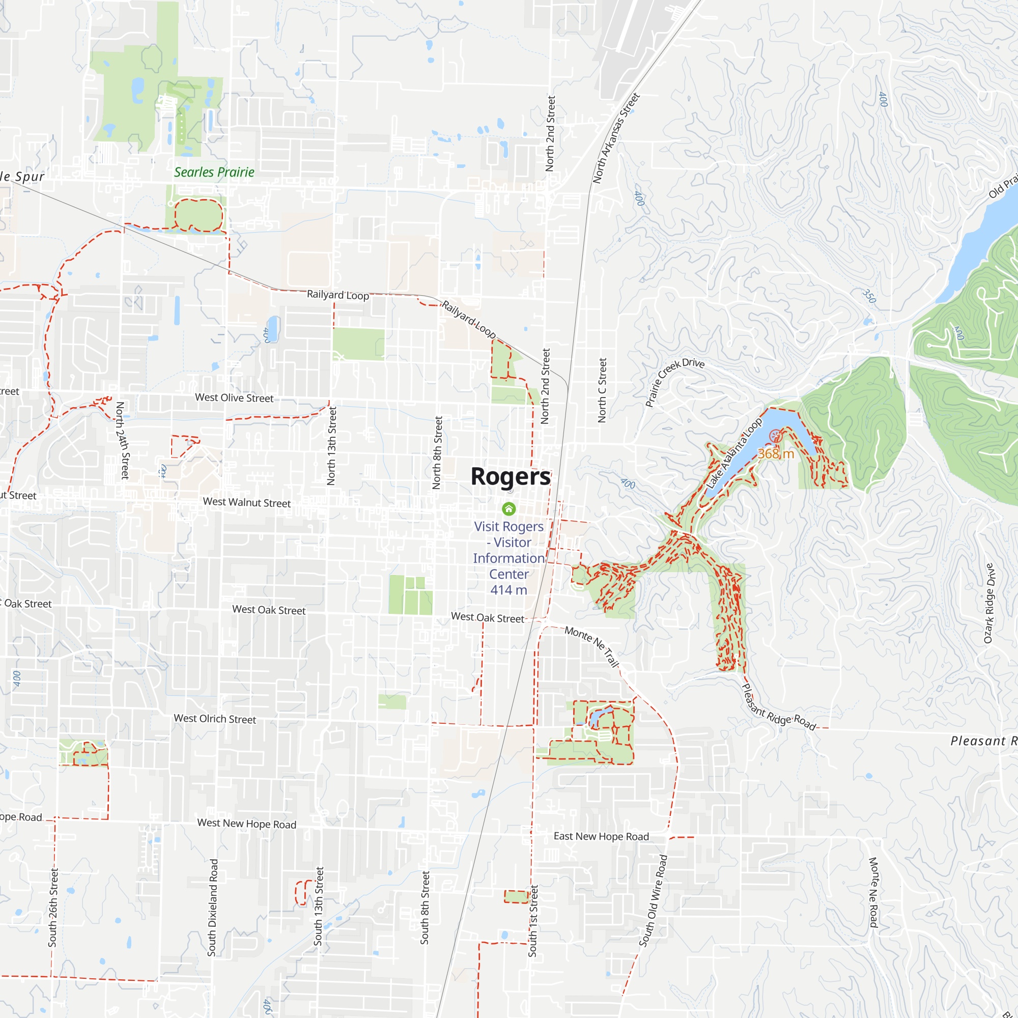 Visit Rogers - Visitor Information Center map