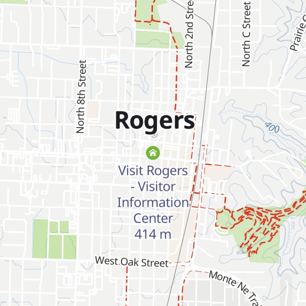 Map of Visit Rogers - Visitor Information Center