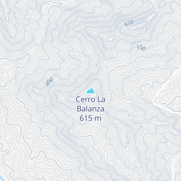 Map of Cerro La Balanza
