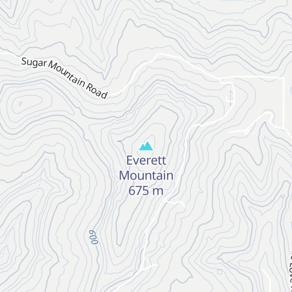 Map of Everett Mountain
