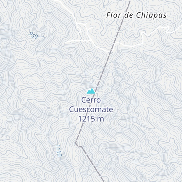 Map of Cerro Cuescomate