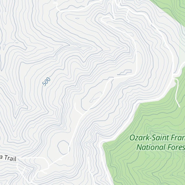 Map of Cartwright Mountain