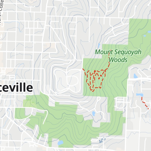 Map of Mount Sequoyah