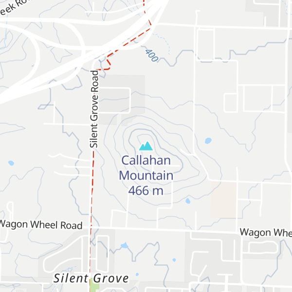 Map of Callahan Mountain