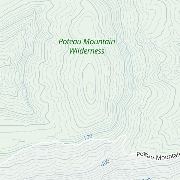 Map of East Poteau Mountain